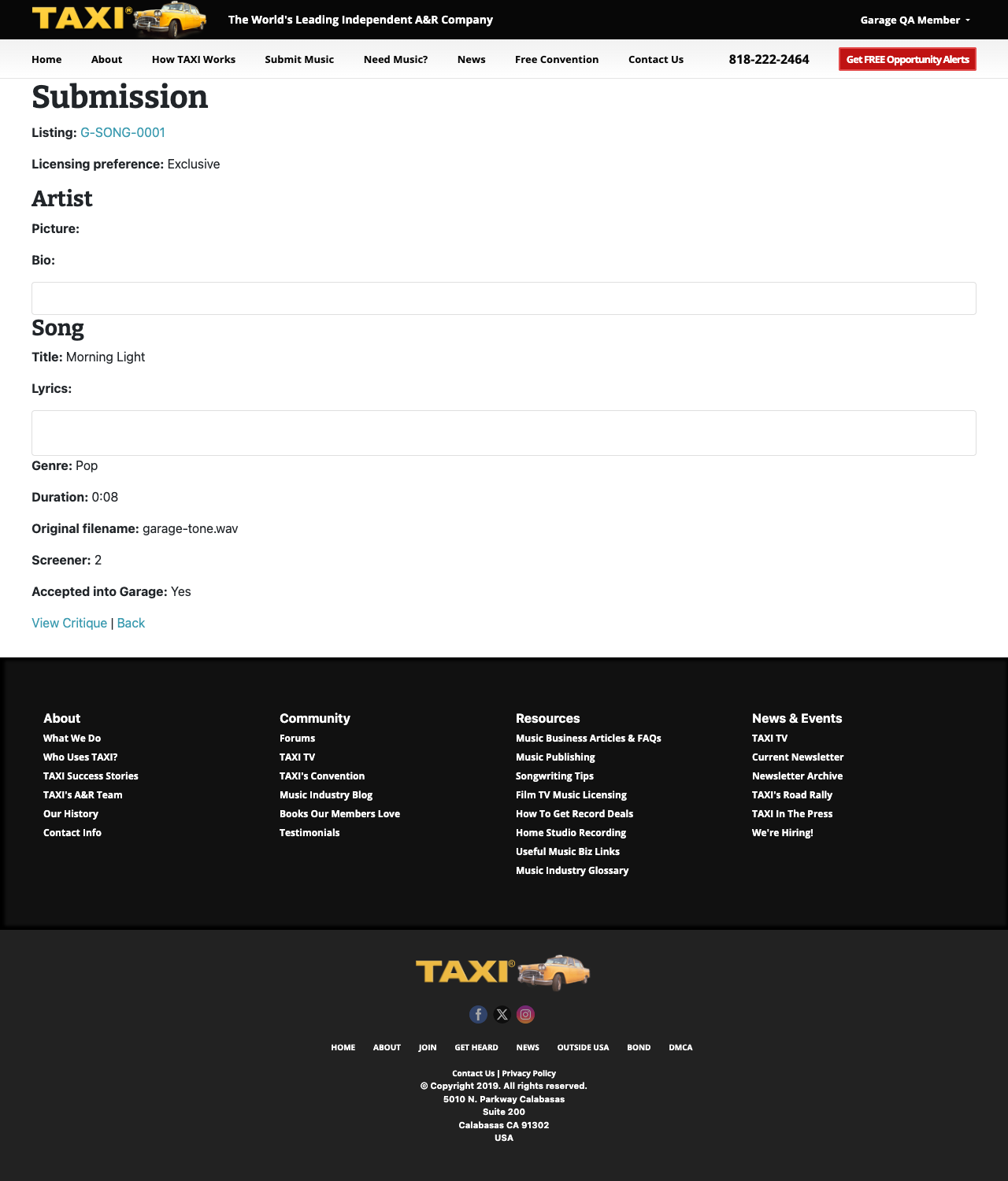 Submission accepted